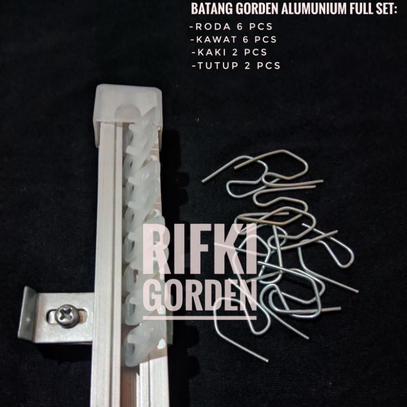 BESI GORDEN BATANG BALOK GORDEN KOTAK ALUMUNIUM FULL SET