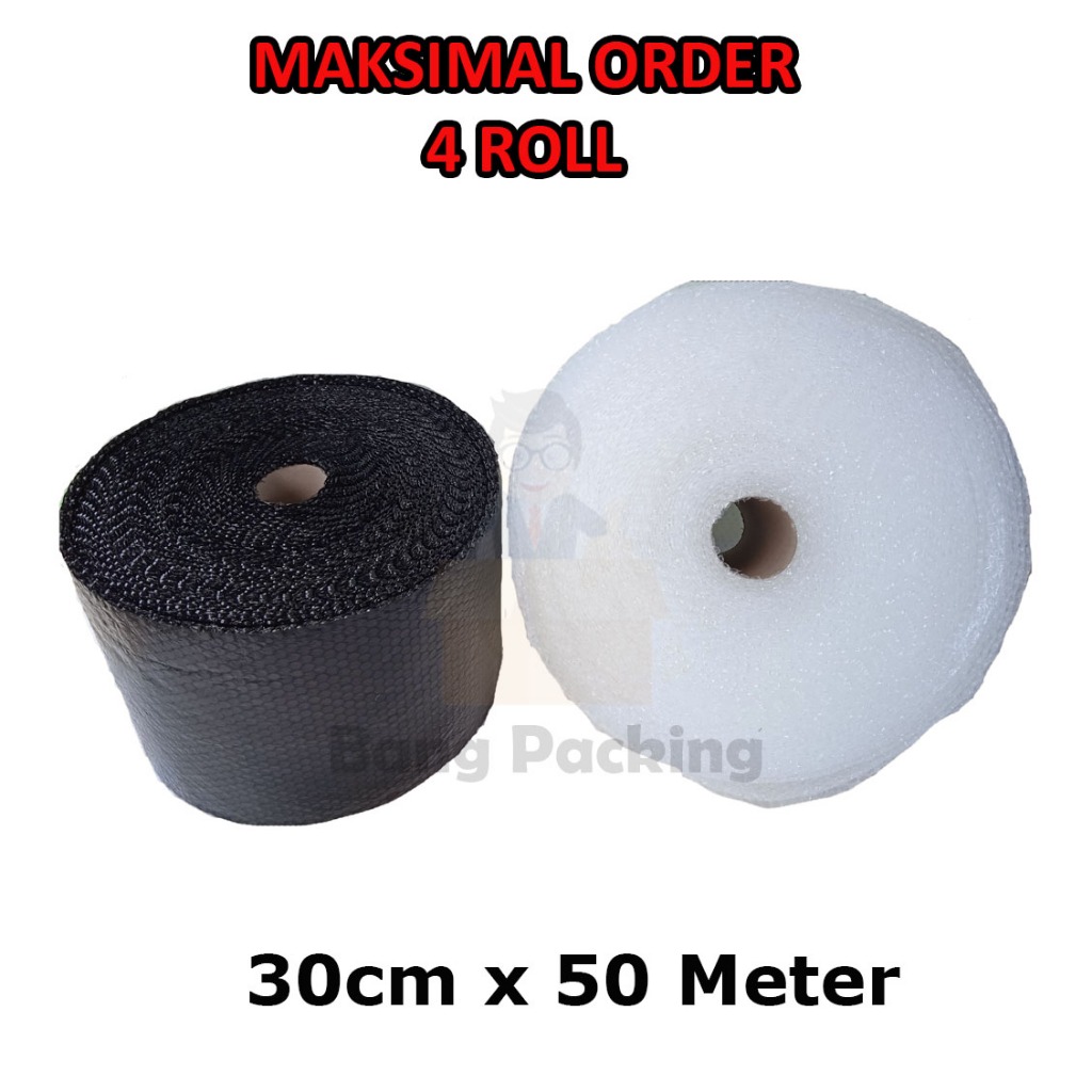 

KHUSUS CARGO bubble wrap 50M x 30cm ( Maksimal Order 4 Roll )