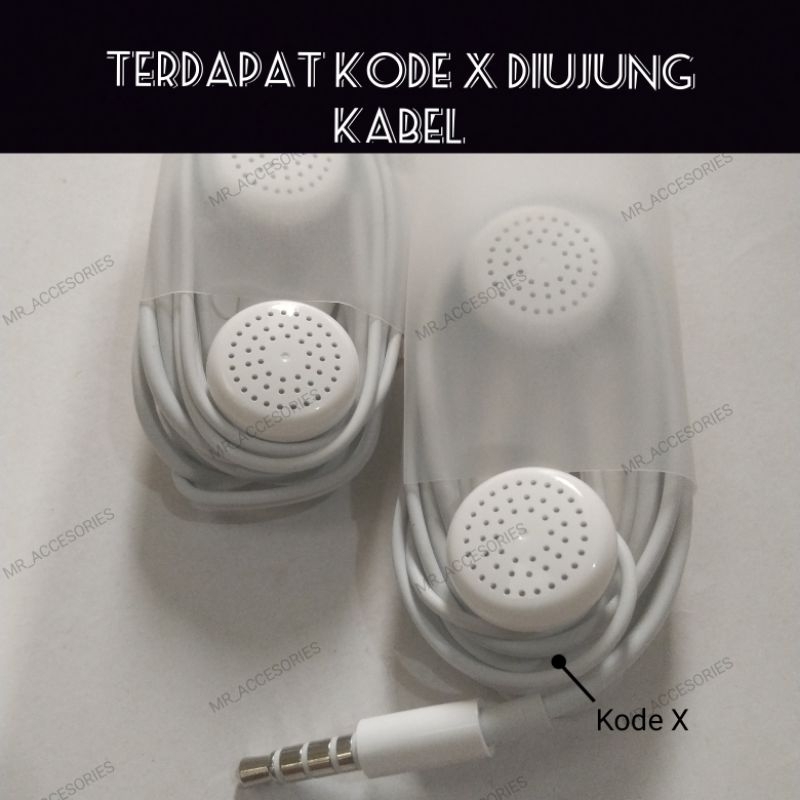 Headset Oppo Original 100% Bawaan Hp Ngebass