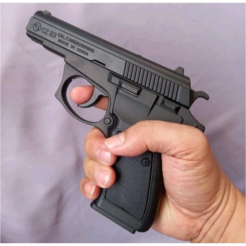 Pist0l Makar0v CZ 83 Korek Api Full Besi Chrome