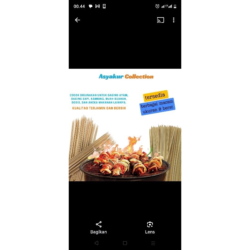 Tusuk sate premium~tusuk berkualitas~tusuk 2,5 mili ~tusuk halus~tusuk sate bambu