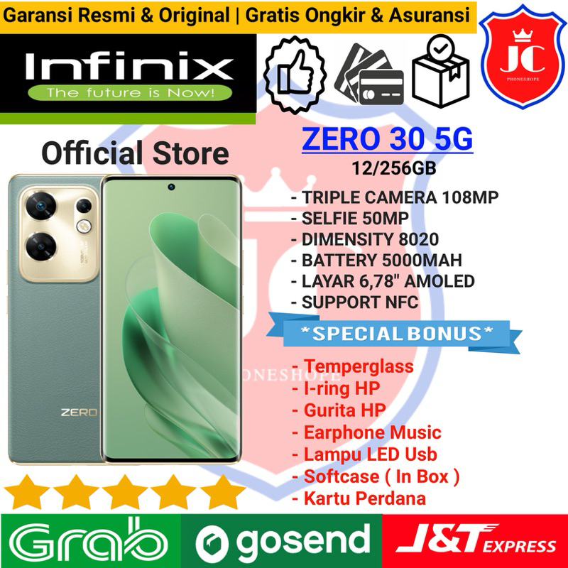 INFINIX ZERO 30 5G RAM 12/256GB GARANSI RESMI INFINIX INDONESIA