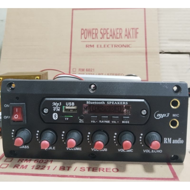 Jlelectro Kit Power Spiker Aktif Stereo Mp3 Bloototh Plus Trafo 5 Amper