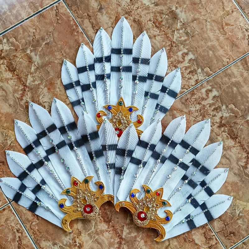 RANGKAI BULU BURUNG ENGGANG DAN BURUNG RUAI IMITASI