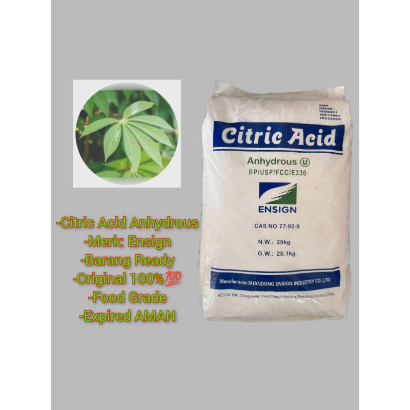 Citric Acid Anhydrous / CITRUN zak 25kg