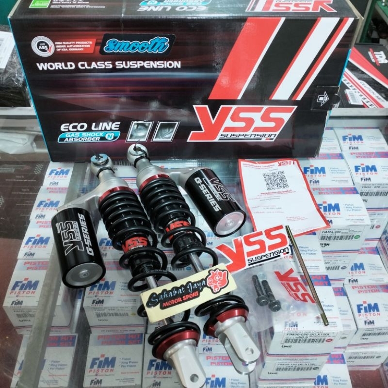 Shock Tabung YSS G-SERIES NEW G-PLUS SMOOTH PCX 160 365MM Original Thailand YSS