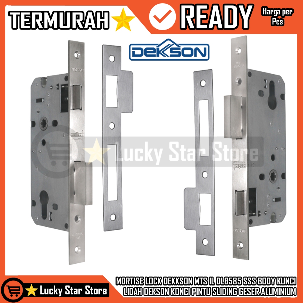MORTISE LOCK DEKKSON MTS IL DL8585 SSS BODY KUNCI LIDAH DEKSON KONCI PINTU SLIDING GESER ALUMINIUM L