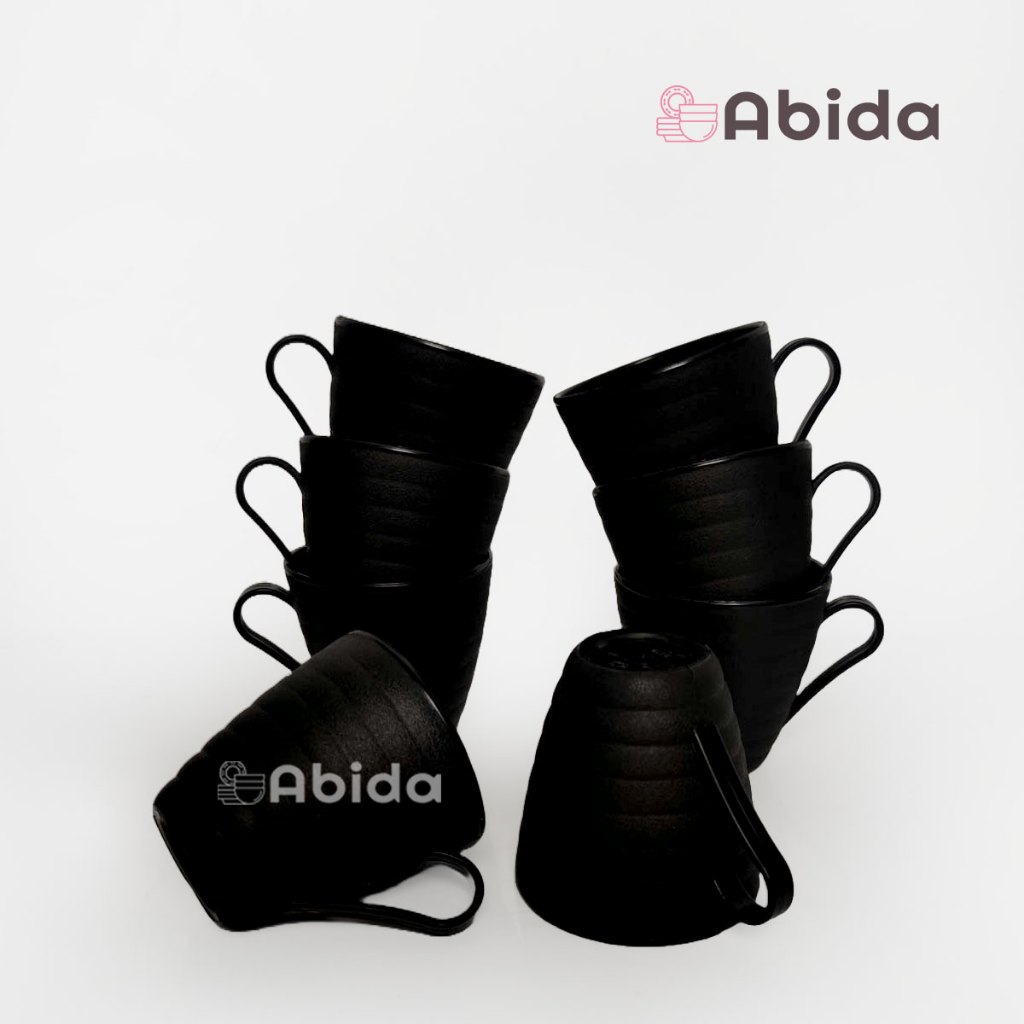 Abida 1 Lusin Gelas Plastik 250 ml Japan Series - Cangkir Kecil Lusinan - Cangkir Plastik Lusinan - 