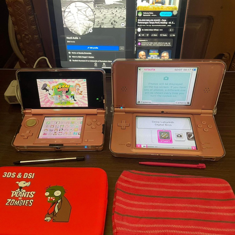 NINTENDO DSI XL PINK & 3DS PINK TAKE ALL PRELOVED SECOND BEKAS