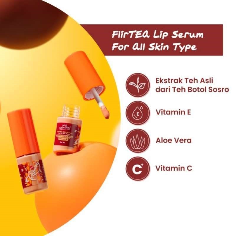 DERMIES Hello Glow by ERHA & SOSRO FlirTEA Lip Serum - Serum Bibir