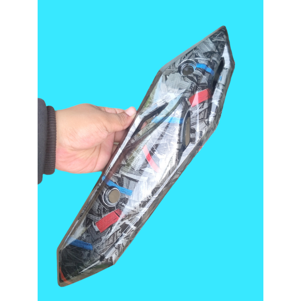 Forged merah biru Tutup tameng knalpot beat  2020 new deluxe