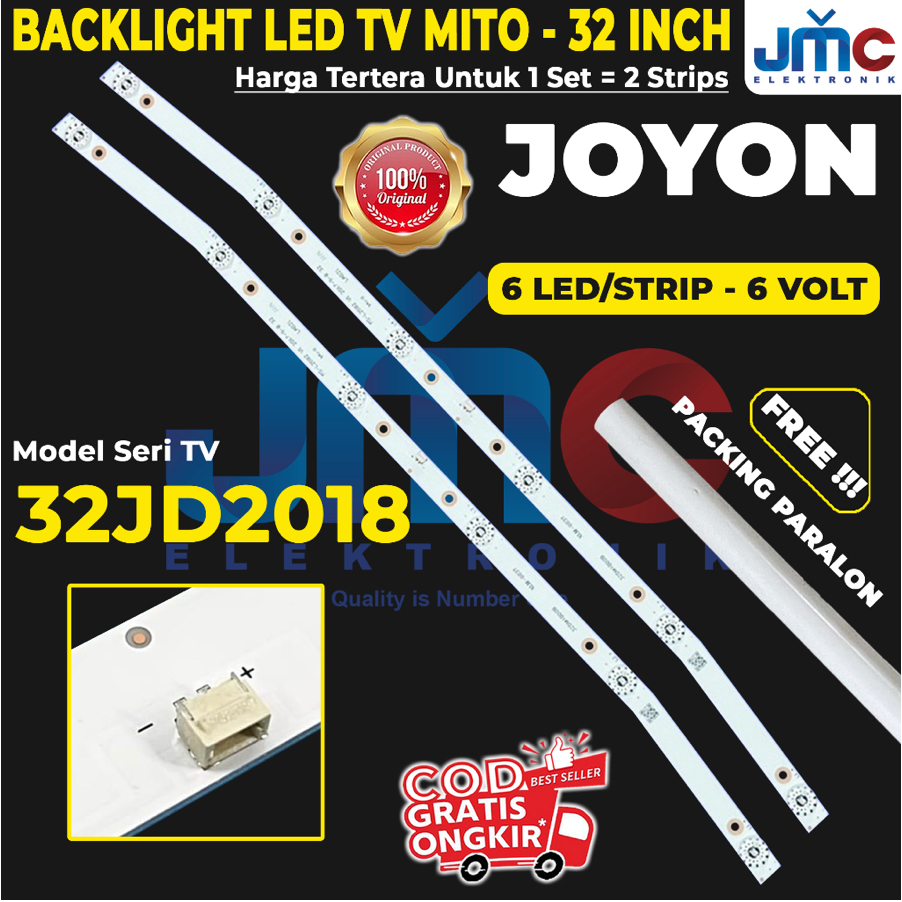 BACKLIGHT TV LED 32 INCH JOYON 32JD2018 LAMPU LED TV JOYON 32 IN 6K