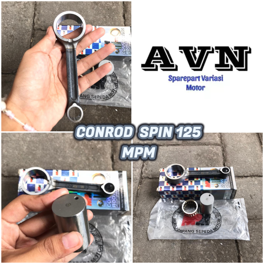 CONROD STANG SEHER SPIN MERK MPM || STANG PISTON STANG SEHER SPIN 125 MERK MPM