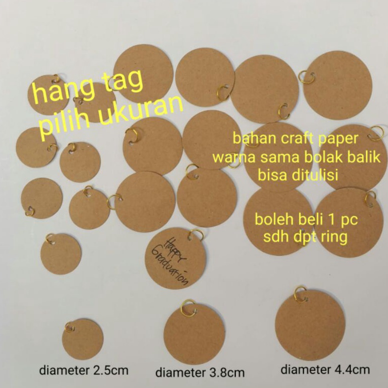 

Ready TrxAa1A9 hang tag bulat polos craft paper