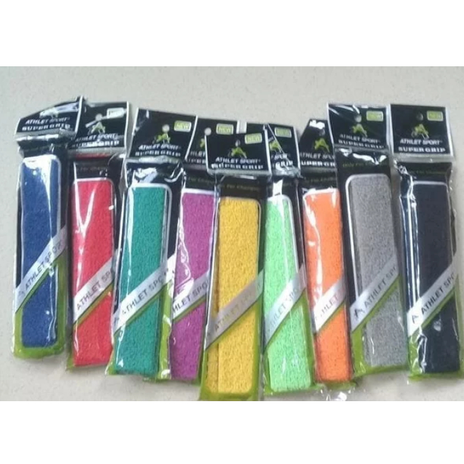 GRIP RAKET BADMINTON ATHLET HANDUK TIPIS POLOS GROSIR