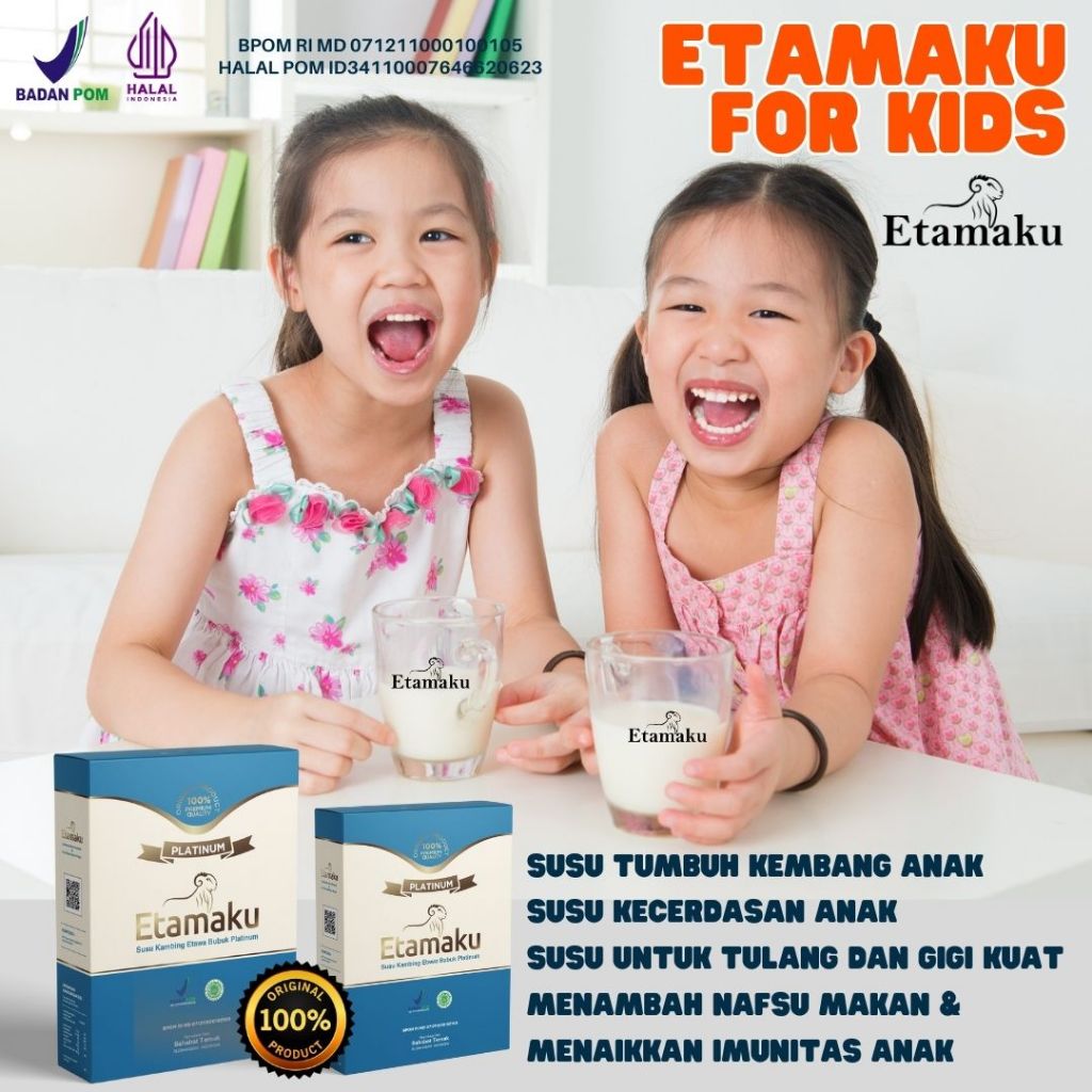 

Etamaku Susu Untuk Tumbuh Kembang Anak dan Kecerdasan Anak Indonesia - Susu Kambing Etawa Terbaik Untuk Meningkatkan Nafsu Makan Anak