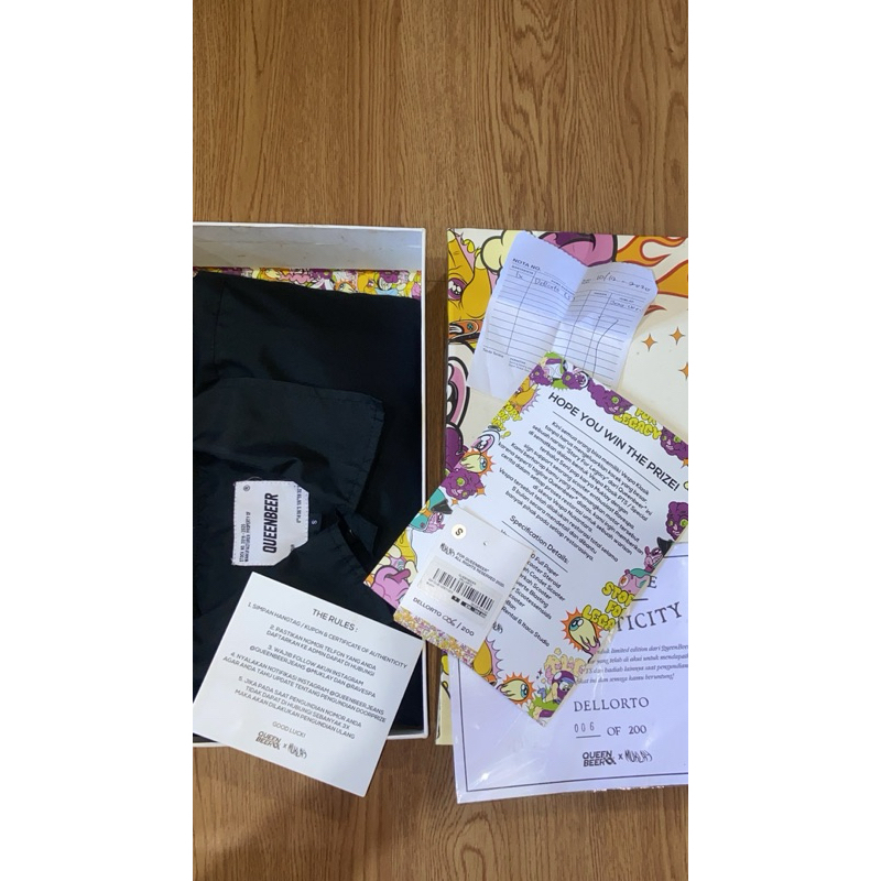 DELOTRO BLACK WINDBREAKER Queen Beer X Muklay X Ravespa SZ S fit M