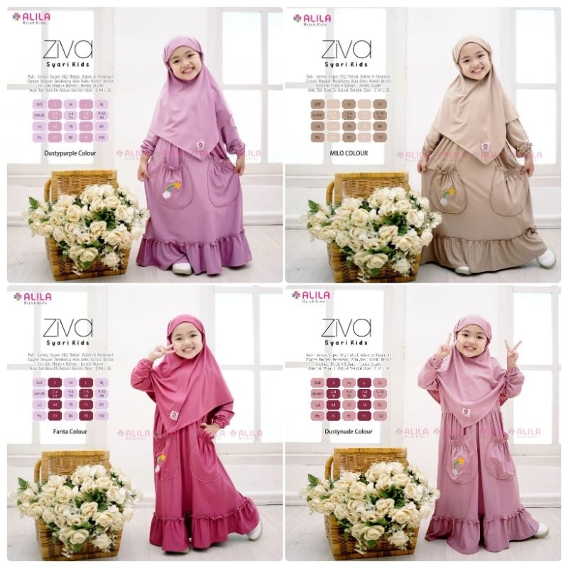 ZIVA SYARI KIDS BY ALILA SET MUSLIM ANAK