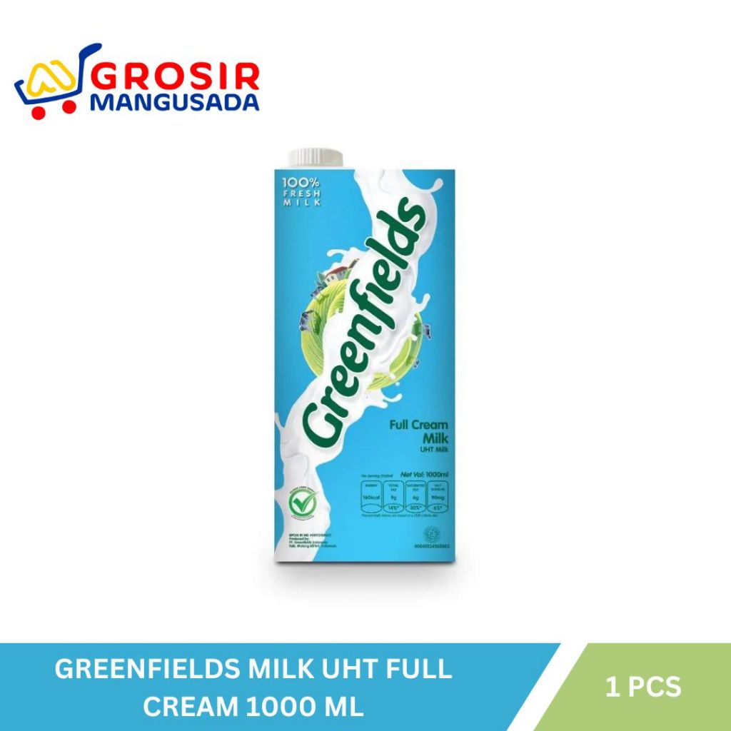 

Segarnya Susu Cair Greenfield / Greenfield Milk UHT Full Cream 1000ml