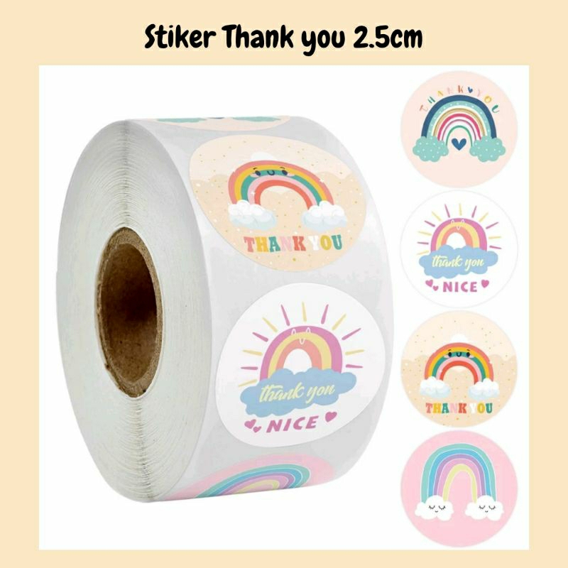 Stiker Thank You 2.5cm
