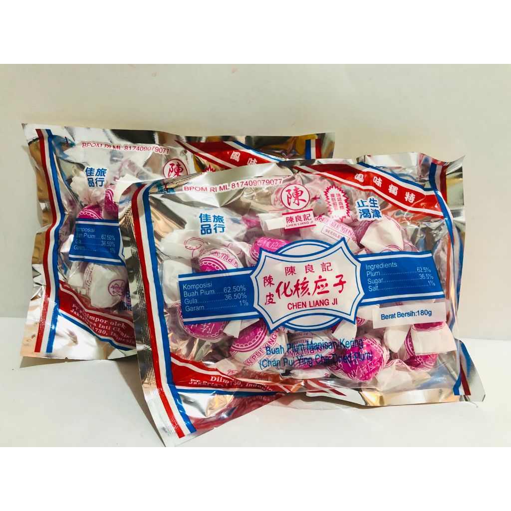 

Manisan Plum Chen liang ji seedless / Manisan Plum Chan Pui Ying 180gr