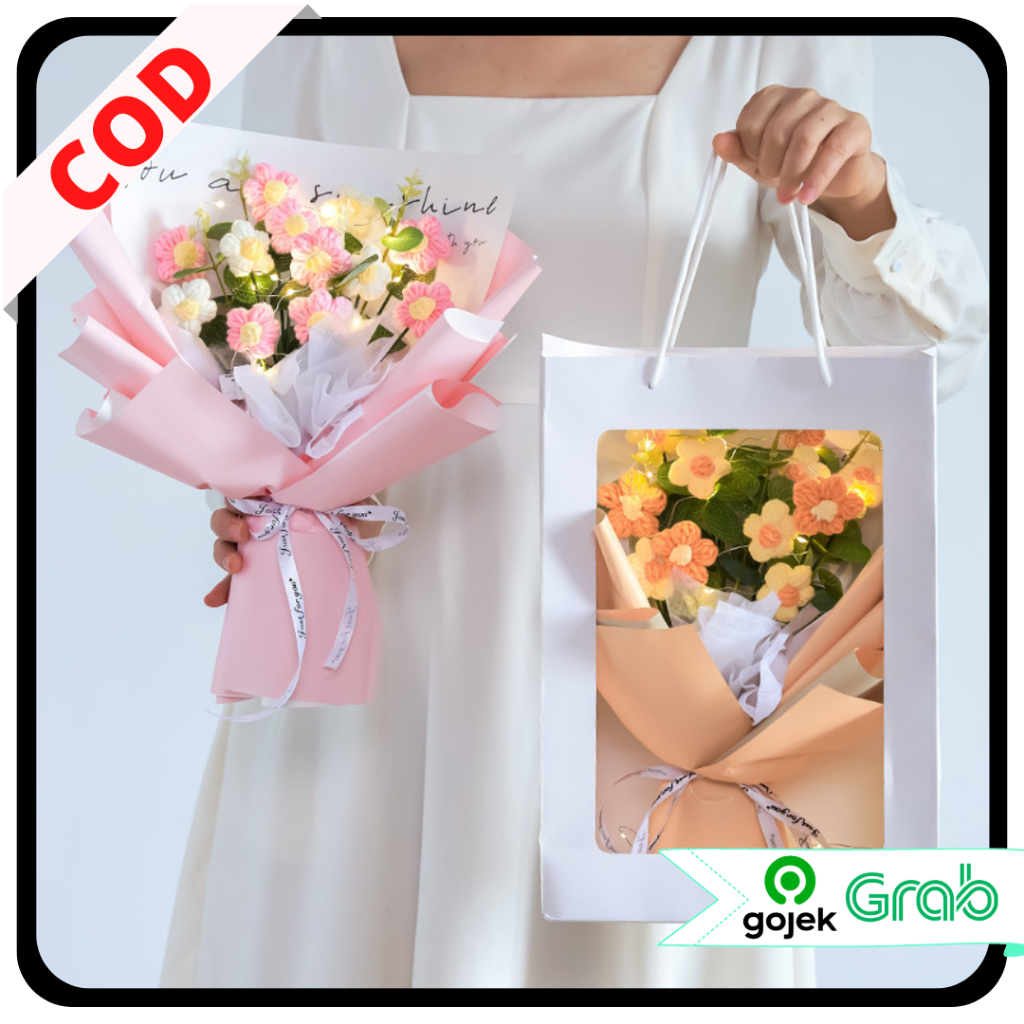 

KAISSO - PAPER BAG MIKA PINK PUTIH GOODIE BAG HAMPERS HADIAH POLOS MIKA TAS BOUQUET FLOWER TALI UNTAI