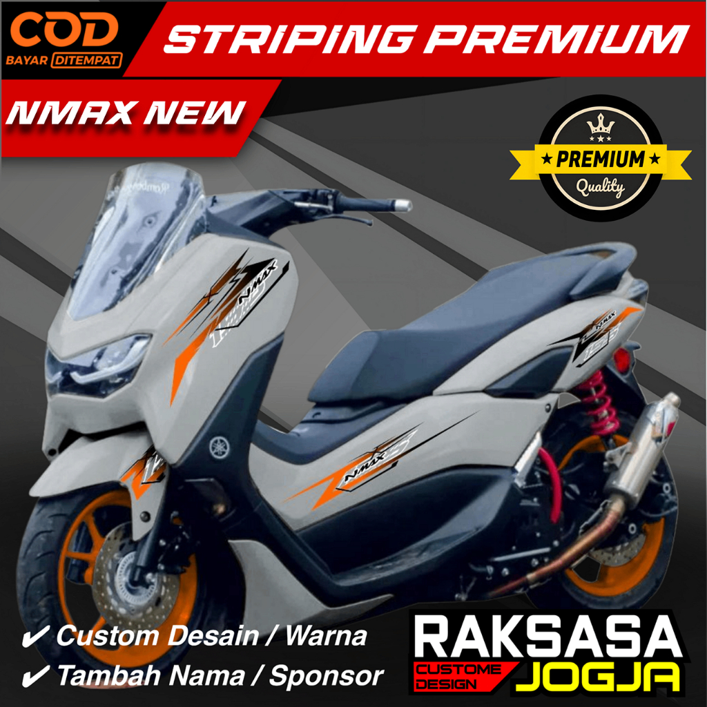Flowbeeshop Striping Nmax Thailand Transparan Bahan Vinil Max Decal 18