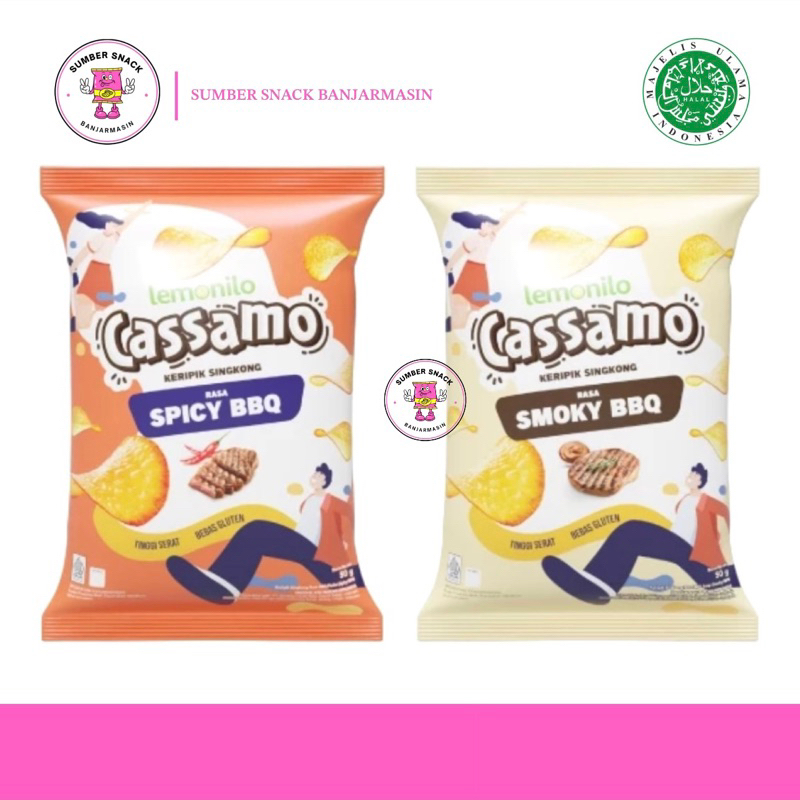 

Lemonilo Cassamo Keripik Singkong (2 Varian Rasa) (50g)