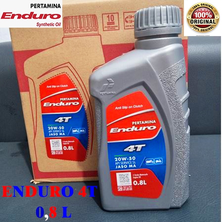 Oli Pertamina Enduro 4T 20W-50 800ml ENDURO 4T 0.8L  Oli enduro 4t pertamina