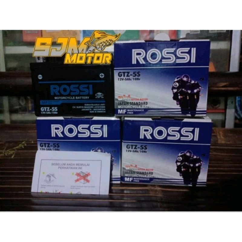 Aki kering Honda Yamaha GTZ GTZ5S aki kering rossi motor