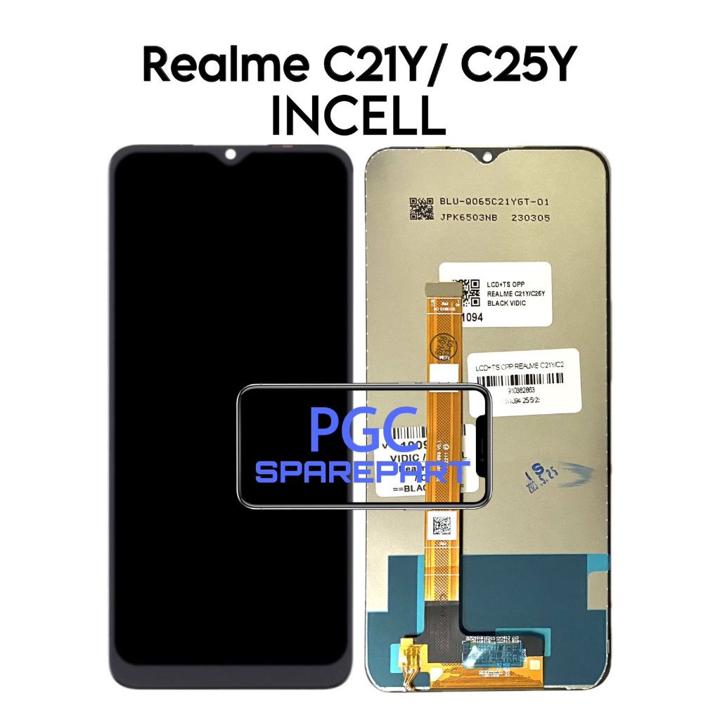 LCD Touchscreen Fullset Realme C21Y / C25Y / RMX3261 / RMX3263 / RMX3265 / RMX3268