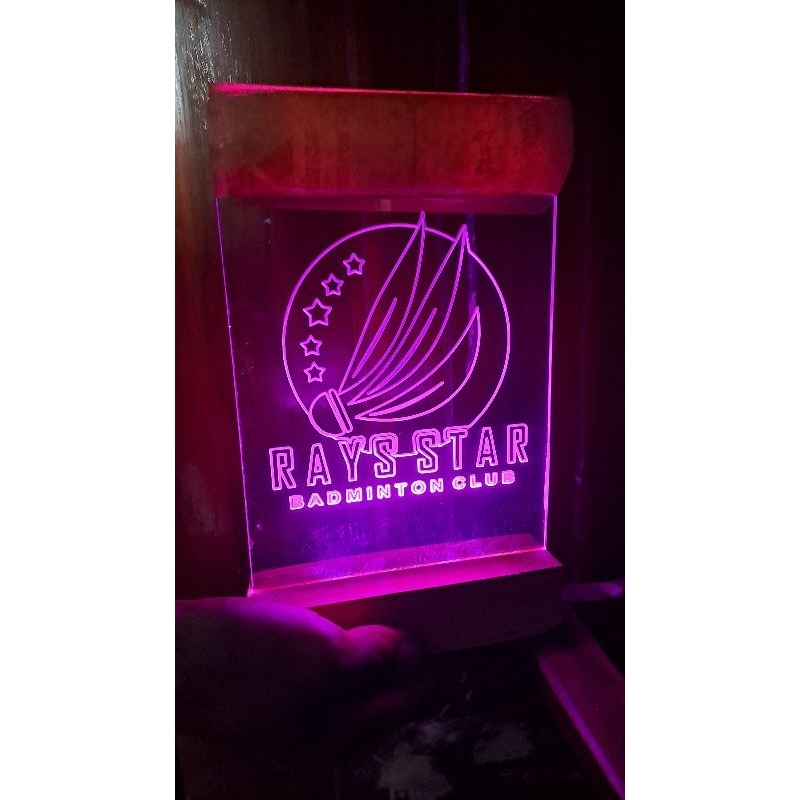 Lampu Akrilik Custom Lampu LED USB ukuran A5