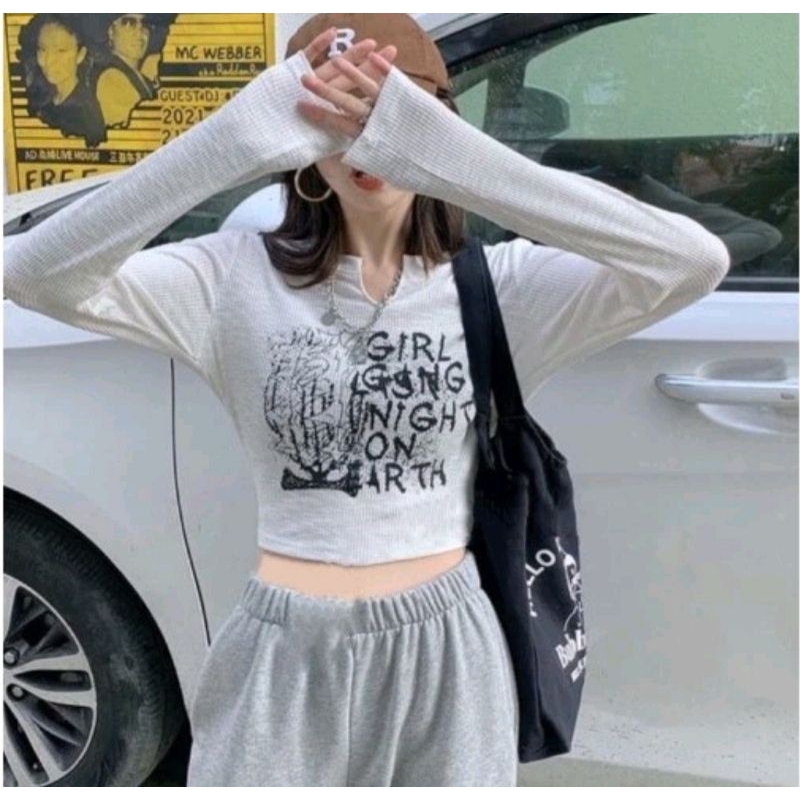 •AGS||•KAOS LENGAN PANJANG WANITA|KUALITAS GROSIR