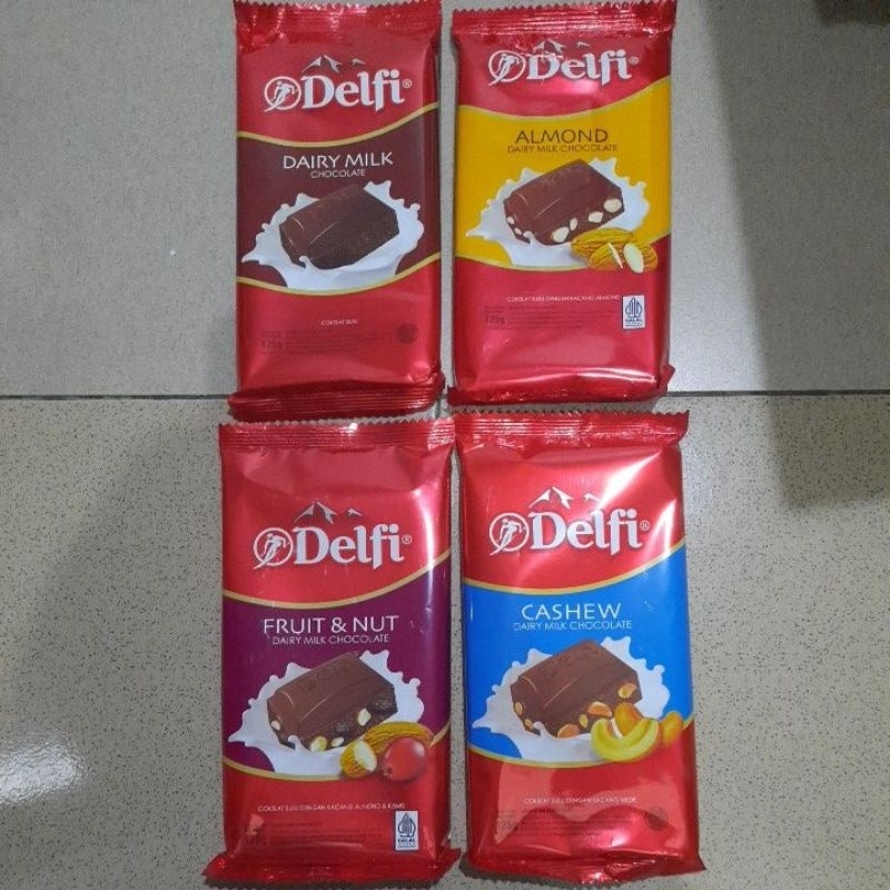 

Delfi Chocolate 120-125Gr BIG Exp FEB-MEI 2025 Coklat Mente Almond Milk