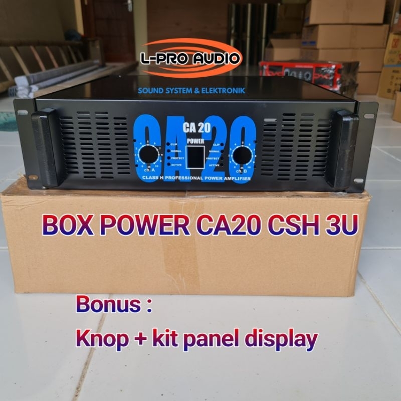 Box power CA20 CSH lengkap kit panel display knop handel besi CA 20