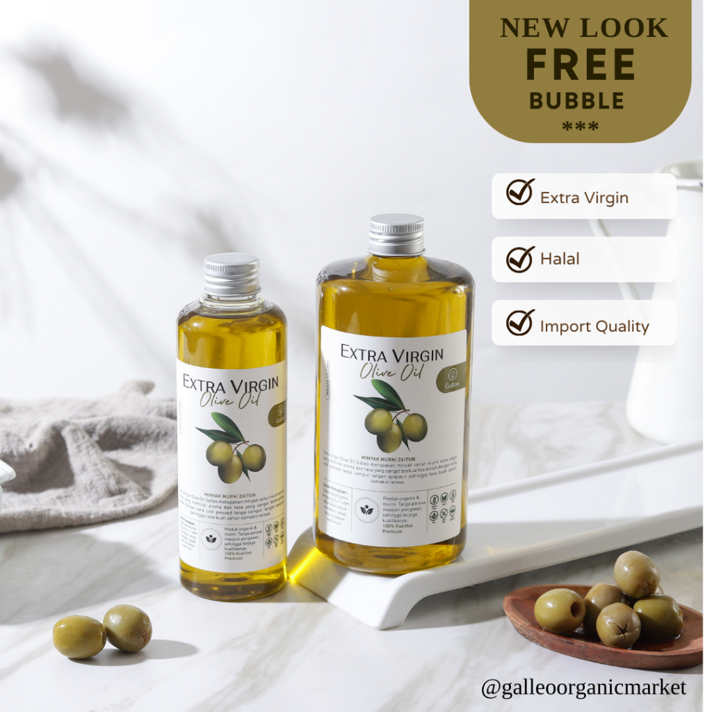 

Extra Virgin Olive Oil 500 ml -Minyak Zaitun Murni by Galleo