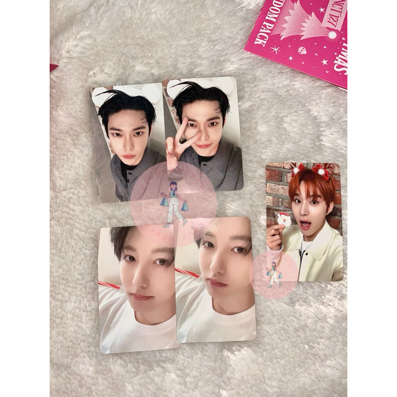 PHOTOCARD PINK CHRISTMAS NCT 127 DREAM DOYOUNG RENJUN JUNGWOO