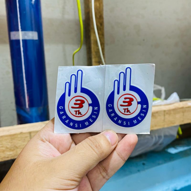 Sticker printing 3 tahun garansi mesin berkualitas Stiker cuting garamsi mesin 3th sepeda montor han