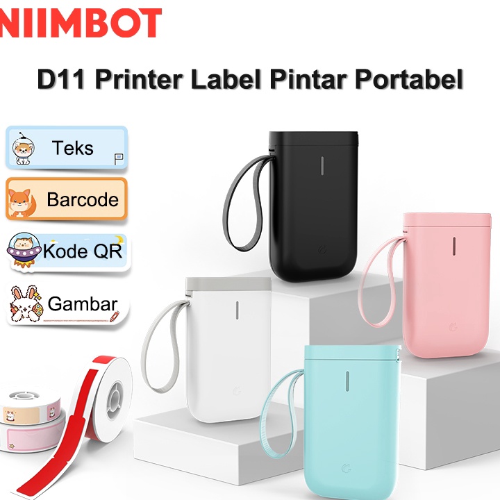 

PROMO MURAH NIIMBOT D11 D11 Pencetak Label Pintar Portabel dengan Bluetooth Nirkabel Mesin Pembuat Label