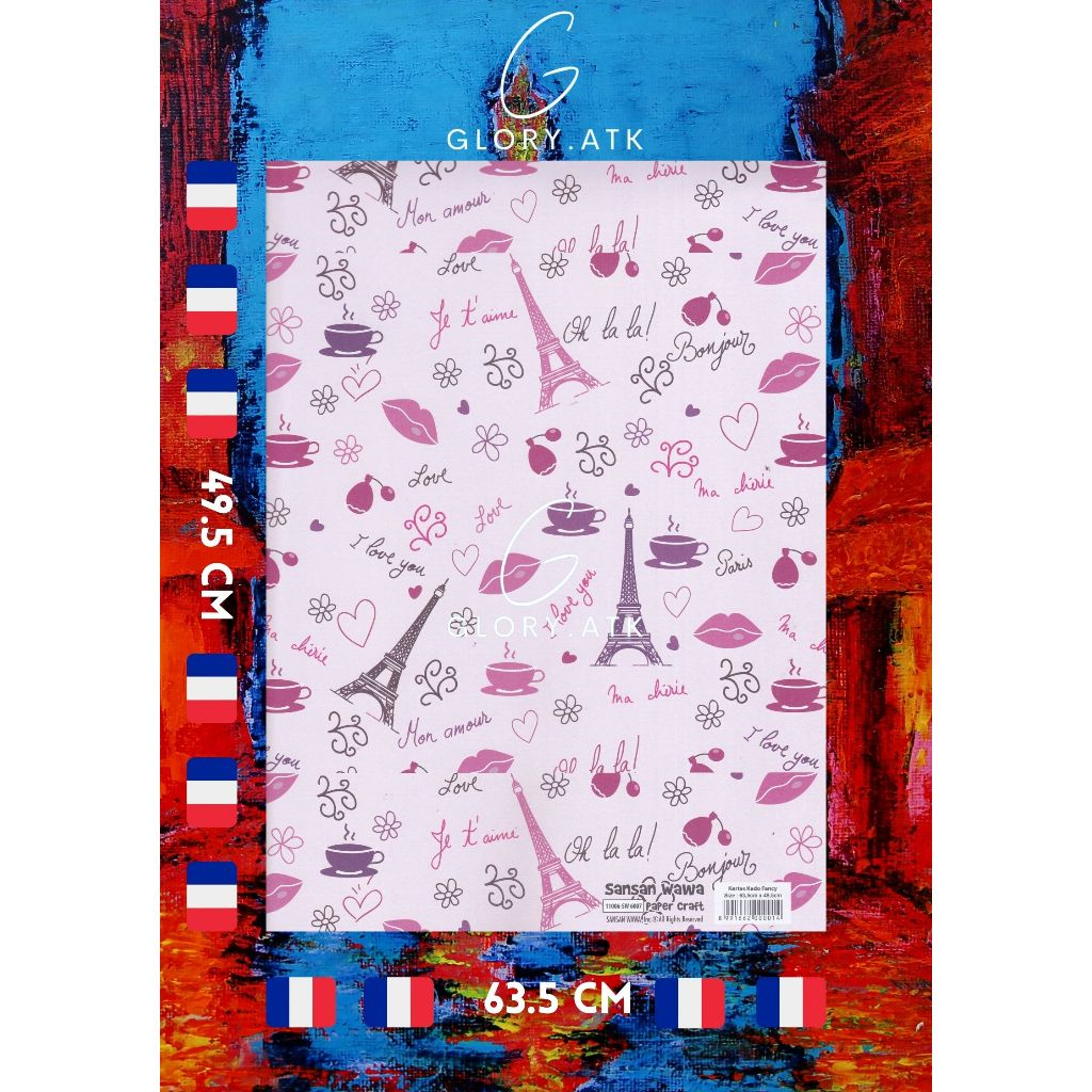 

KERTAS KADO SANSAN WAWA/SANWA NEGARA/PARIS PINK SW6007