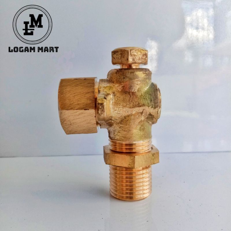 Kran Kaca Boiler Setrika Uap / Elbow Kaca Tabung Boiler