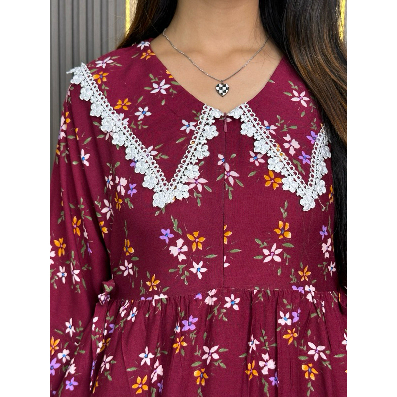 nk daster wanita Weenee ld 130cm - daster jumbo kerah daster rayon premiu