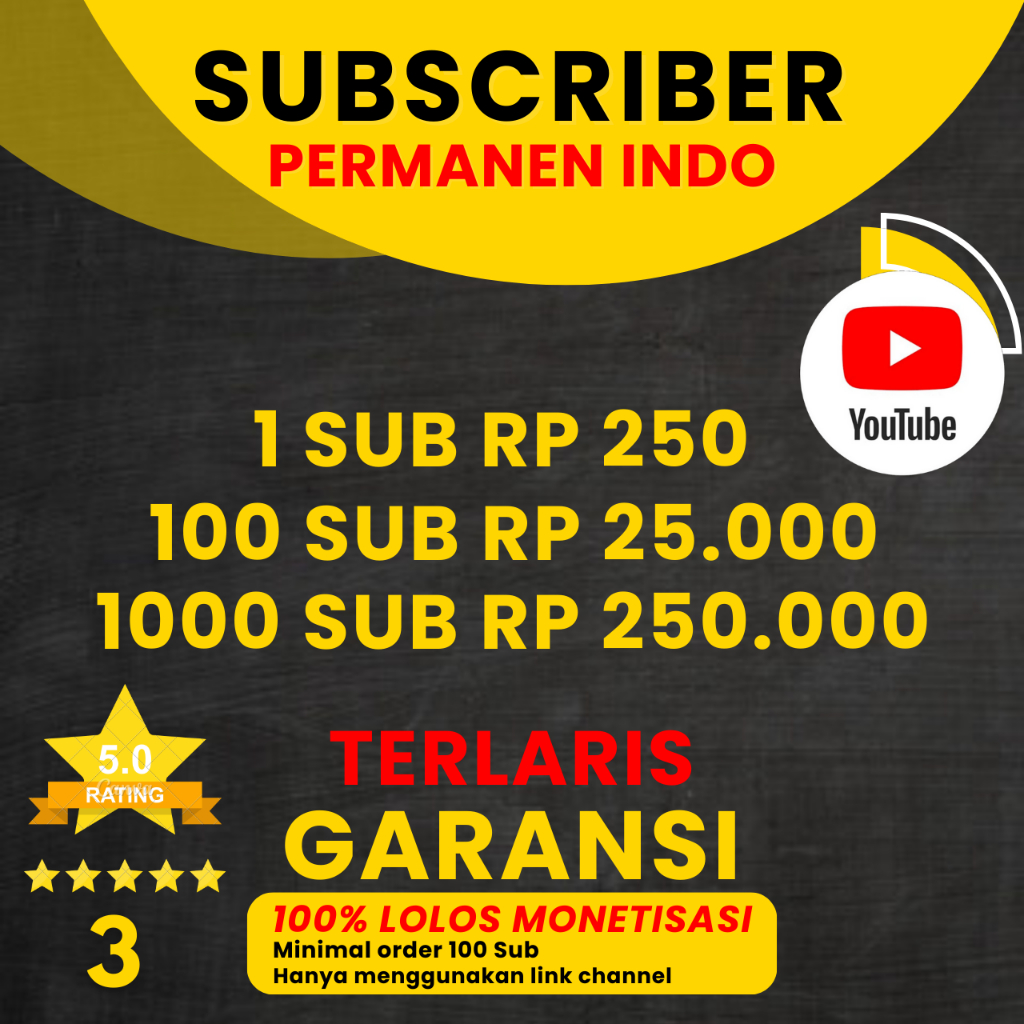 Jasa Subscriber Youtube Permanen For Monetization Requirements
