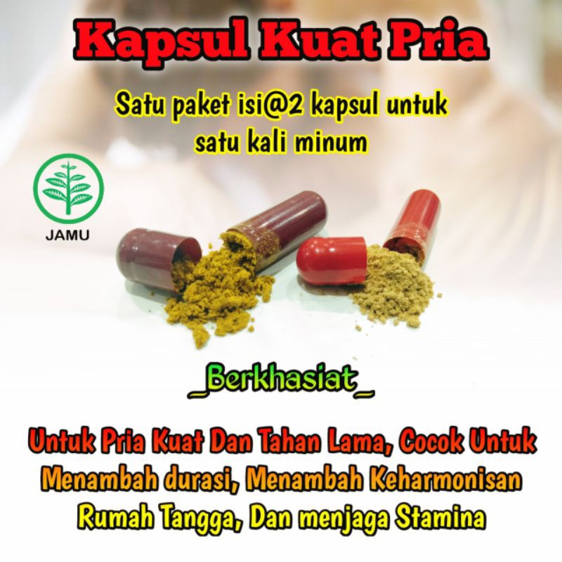 kapsul kuat pria tahan lama / jamu kuat herbal racikan Madura (RS)