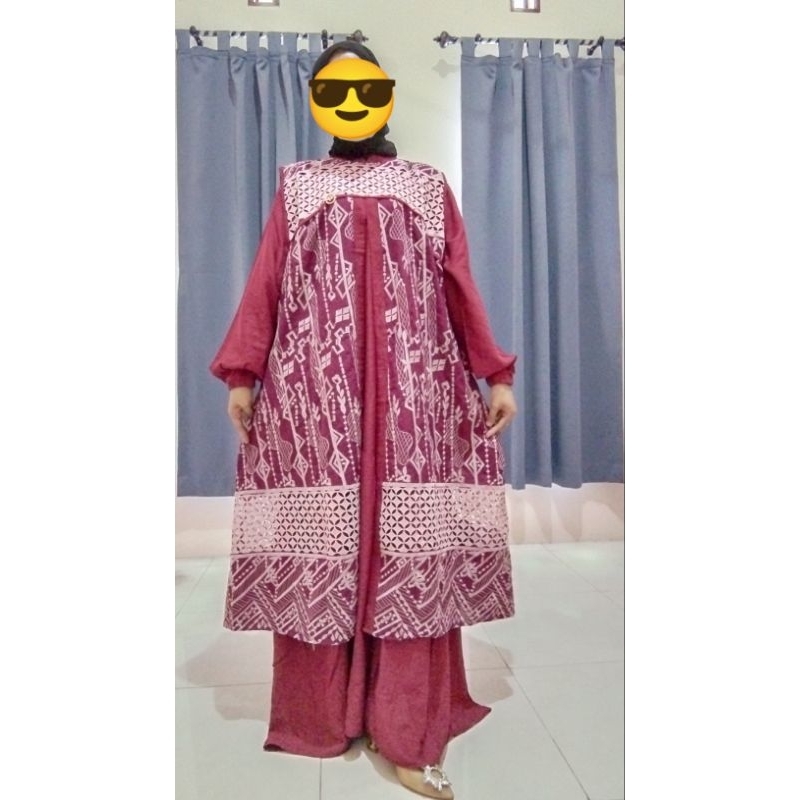 Gamis NAJWA Original brand gamis kekinian (NEW) gamis lebaran terbaru 2024, gamis premium jumbo, gam