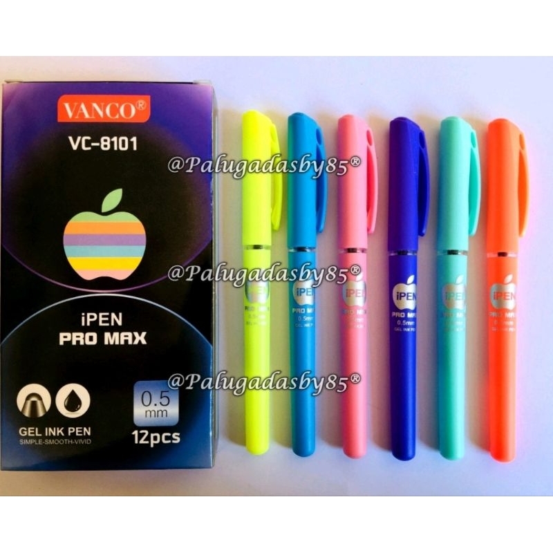

(1 Biji) Bolpen VANCO VC-8101 Ipen Pro Max 0.5 mm Gel Pen Hitam / Pulpen VANCO VC-8101