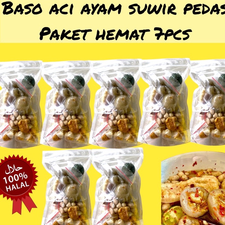 

Terbaru PAKET HEMAT BASO ACI AYAM SUWIR 7pcs BASO ACI HEMAT AYAM