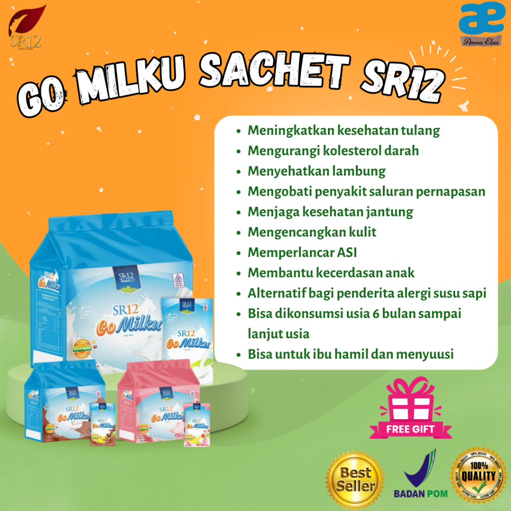 

[ FREE GIFT !!!! ] GO MILKU SR12 SACHET SUSU KAMBING ETAWA HALAL BPOM MENINGKATKAN KESEHATAN IMUN TUBUH MELANCARKAN ASI ASLI