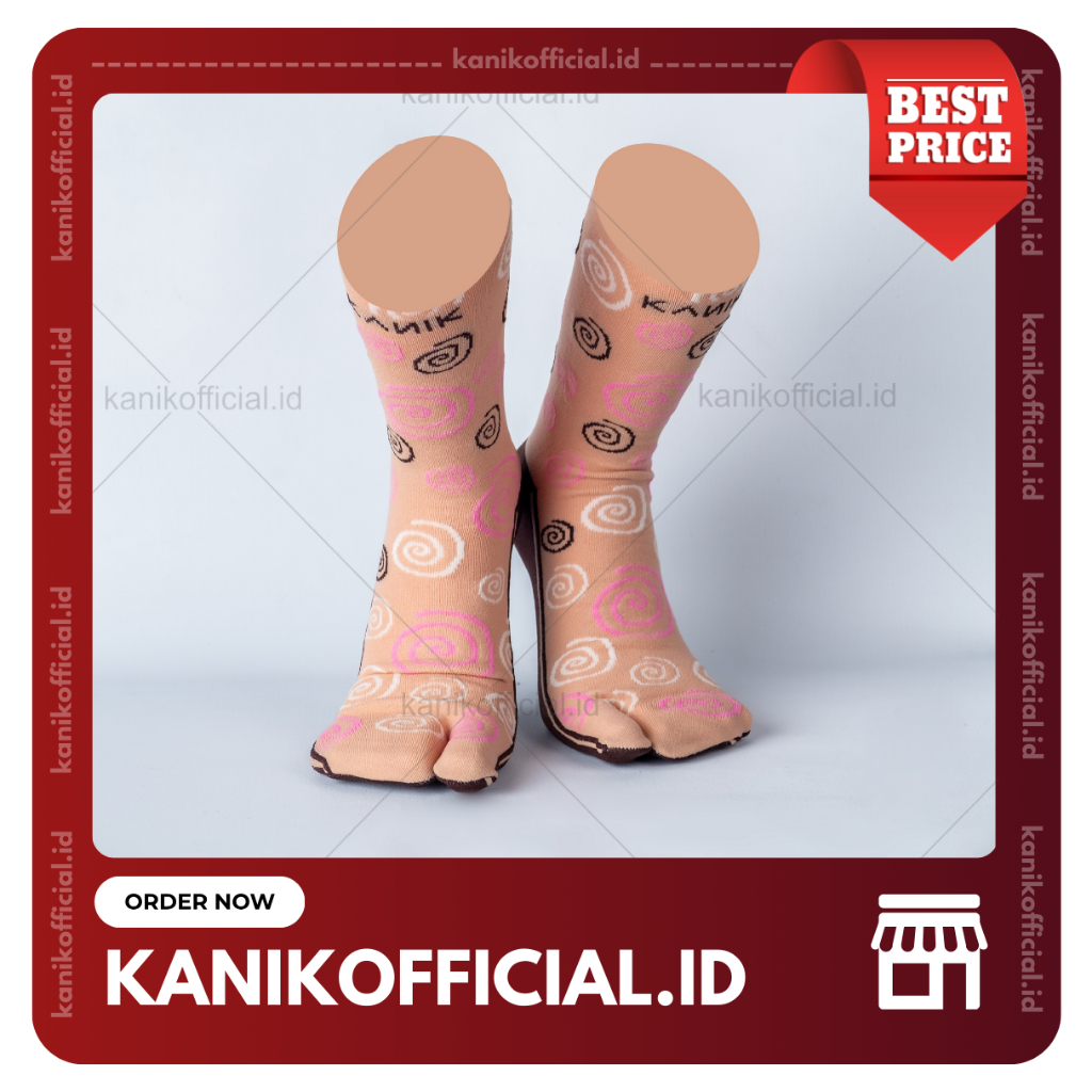 Kanik Kaos Kaki Infinity Motif Circular Cantik Muslimah Wanita Panjang