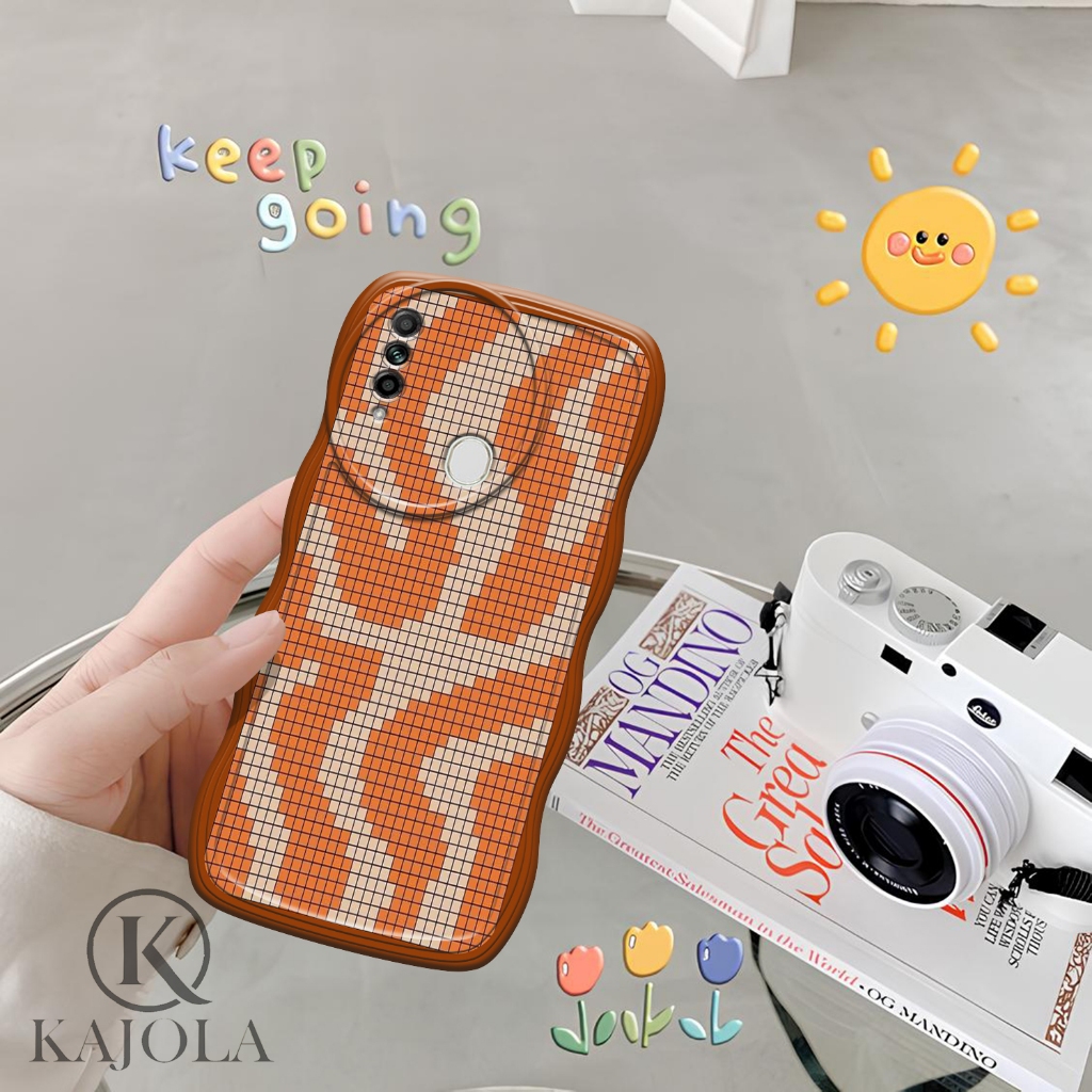 Case Gelombang OPPO A31 Motif Aesthetic Bahan Softcase silicon Lentur - Skin / Casing Handpone - Ces